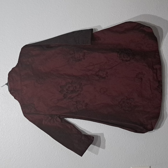 Bryn Walker Yael Textured Memory Crunch Woven Jacquard Stand Collar Jacket - Picture 7 of 11